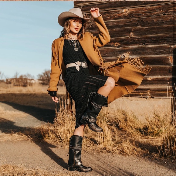 🎁🦅BNIB |•FREEBIRD BY STEVEN•| GYNGER Western Boho Boots👢 - Picture 2 of 14